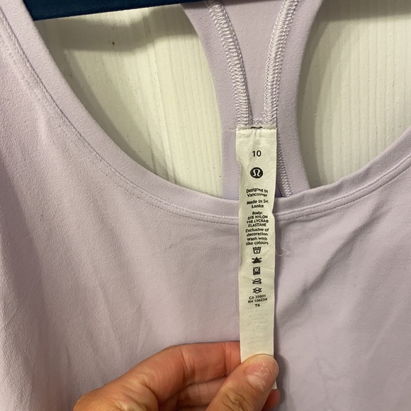 Lululemon Lavender Dew Cool Razorback Tank - Picture 4 of 5